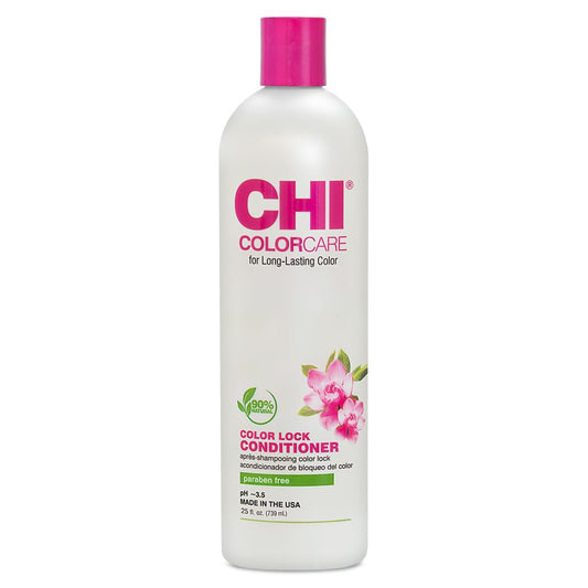 CHI ColorCare Color Lock Conditioner, Locks In Color & Replenishes Moisture for Color-Treated Hair, Sulfate, Paraben & Cruelty-Free, 25 fl oz
