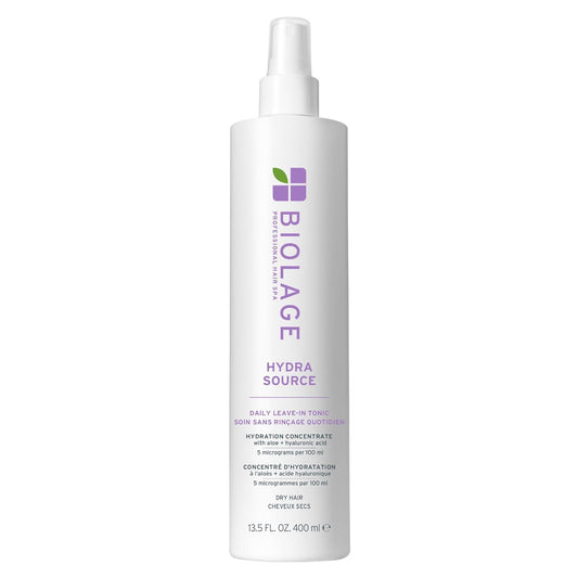 Biolage Hydra Source Daily Leave-In Tonic Moisturizes & Detangles, With Aloe & Hyaluronic Acid, For Dry Hair – 13.5 fl oz