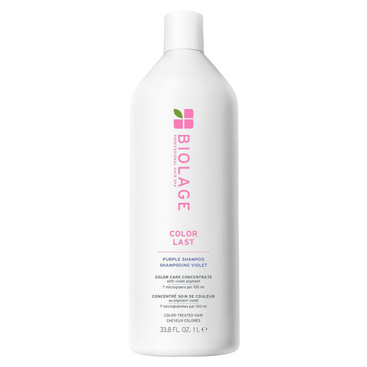 Biolage Color Last Purple Shampoo – pH Balancing for Color-Treated Blonde Hair, Neutralizes Brass, Vegan, 33.8 fl oz