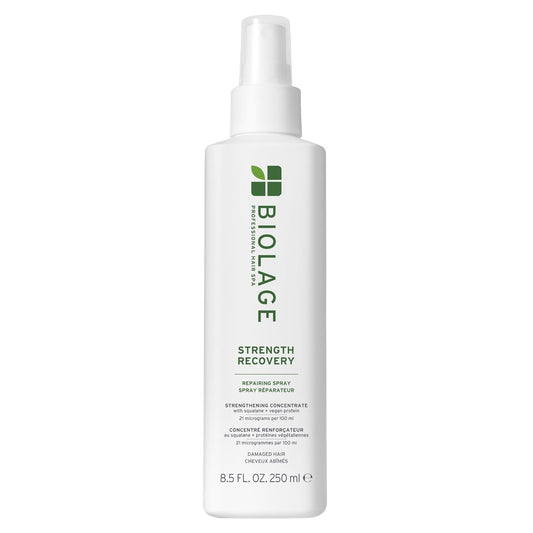 Biolage Strength Recovery Repairing Spray – Strengthens & Protects Damaged, Color-Treated Hair with Olive Squalane & Vegan Proteins 8.5 fl oz
