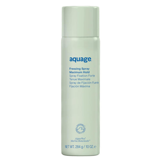 AQUAGE Freezing Spray, Strong Hold Hairspray, Humidity Protection & Maximum Shine, Non-Sticky Finish, 10 fl oz