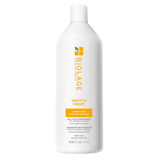 Biolage Smooth Proof Conditioner Nourishes & Smooths Frizzy Hair Detangles & Manages Camellia Oil & Glycerin Vegan & Paraben-Free 33.8 fl oz