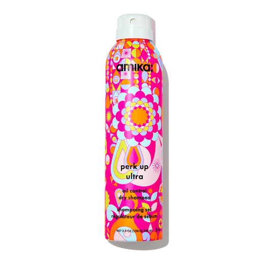 Amika Perk Up Ultra Oil Control Dry Shampoo - Refreshes Hair, Controls Excess Oil, No White Residue, For Oily Hair & All Hair Types, 5.3 fl oz