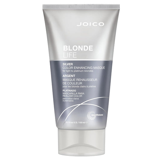 Joico Blonde Life Violet Enhancing Masque - Color-Depositing Treatment for Blonde Hair, Maintain Blonde Tones with Monoi & Tamanu Oil, 5.1 fl oz