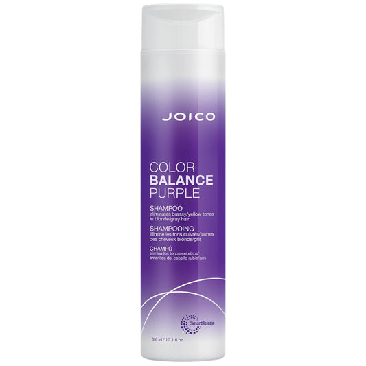 Joico Color Balance Purple Shampoo - Eliminates Brassy Yellow Tones for Cool Blonde & Gray Hair, Boosts Color Vibrancy & Shine, UV Protection with Rosehip Oil & Green Tea Extract, 10.1 fl oz
