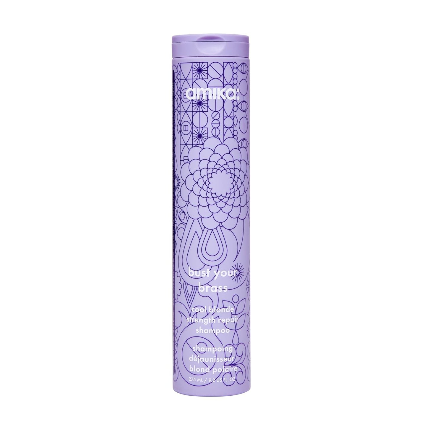 Amika Bust Your Brass Cool Blonde Strength Repair Shampoo – 9.2 oz