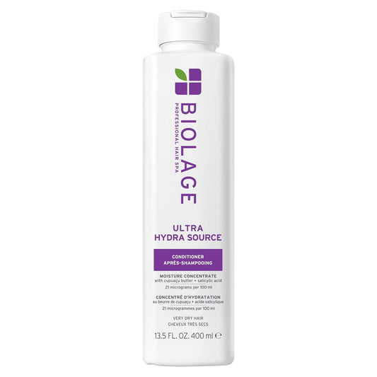Biolage Ultra Hydra Source Conditioner – For Very Dry, Thick Hair, Intense Moisture with Cupuaçu Butter & Salicylic Acid 13.5 fl oz