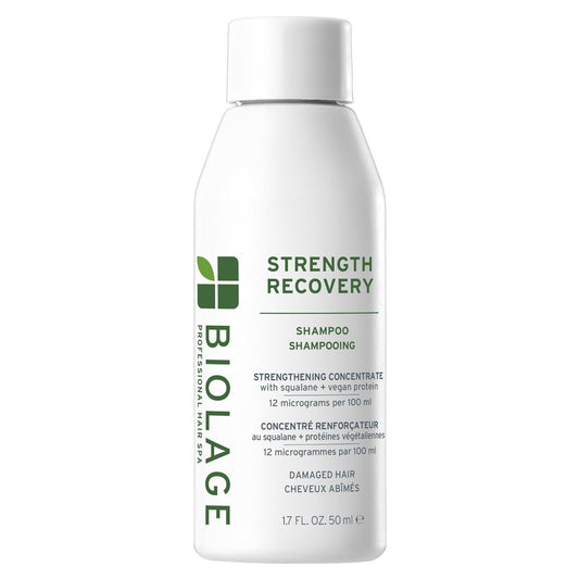 Biolage Strength Recovery Shampoo – For Damaged Hair, Reduces Breakage & Detangles with Olive Squalane & Vegan Proteins 1.7 fl oz