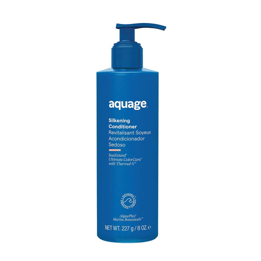 AQUAGE SeaExtend Silkening Conditioner, Improves Manageability & Prepares Hair for Sleek, Frizz-Free Styling, 8 fl oz