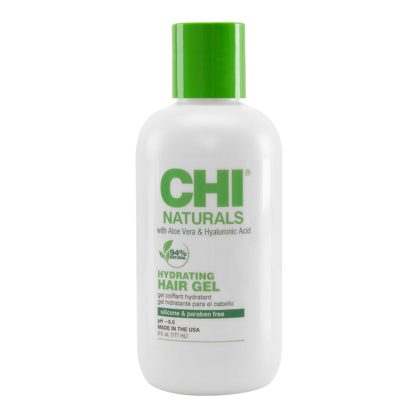 CHI Naturals with Aloe Vera Hydrating Hair Gel Defines Curls & Controls Frizz 6 fl oz