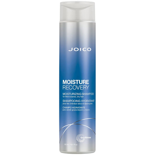 Joico Moisture Recovery Moisturizing Shampoo for Thick Coarse Dry Hair Replenish Moisture Restore Smoothness and Elasticity Reduce Breakage Increase Strength with Jojoba Oil and Shea Butter 10.1 fl oz