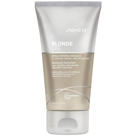 Joico Blonde Life Brightening Masque - Instant Hydration & Detox for Blonde Hair, Sulfate-Free with Monoi & Tamanu Oil, 1.7 fl oz