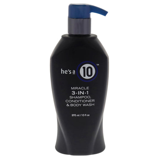 It’s a 10 Haircare He’s A Miracle 3 in 1 Shampoo Conditioner and Body Wash 10 fl oz