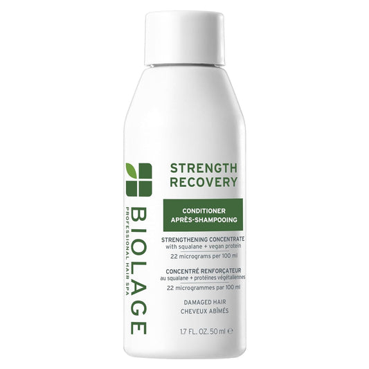 Biolage Strength Recovery Conditioner – Moisturizes & Strengthens Damaged Hair with Olive Squalane & Vegan Proteins 1.7 fl oz