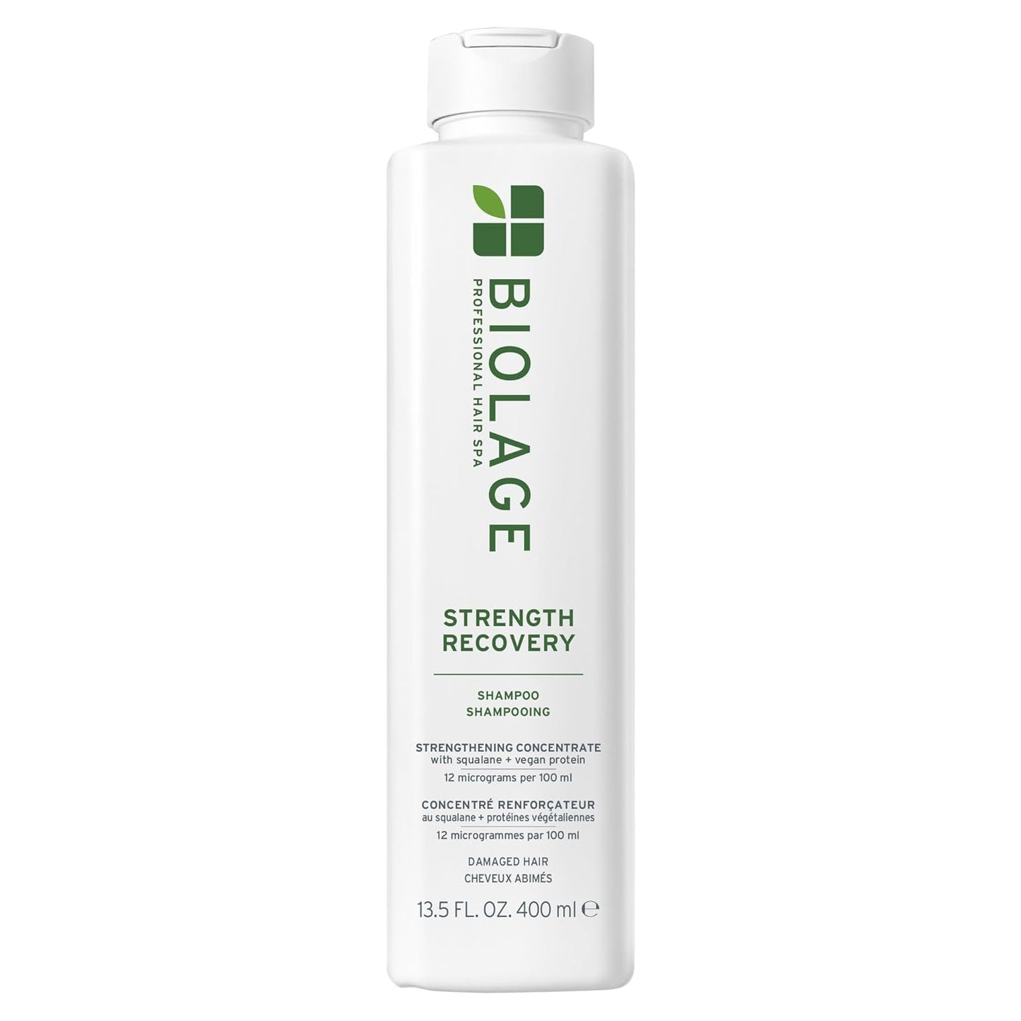 Biolage Strength Recovery Shampoo – For Damaged Hair, Reduces Breakage & Detangles with Olive Squalane & Vegan Proteins 13.5 fl oz