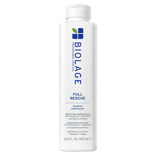 Biolage Full Rescue Shampoo – Fortifies & Instantly Fuller-Looking Hair with Rosemary Oil & Niacinamide, Vegan & Cruelty-Free 13.5 fl oz