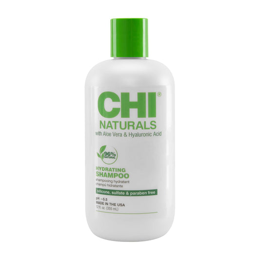 CHI Naturals with Aloe Vera Hydrating Shampoo Reduces Dryness & Increases Shine 12 fl oz