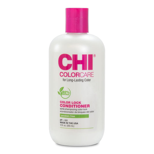 CHI ColorCare Color Lock Conditioner, Locks In Color & Replenishes Moisture for Color-Treated Hair, Sulfate, Paraben & Cruelty-Free, 12 fl oz
