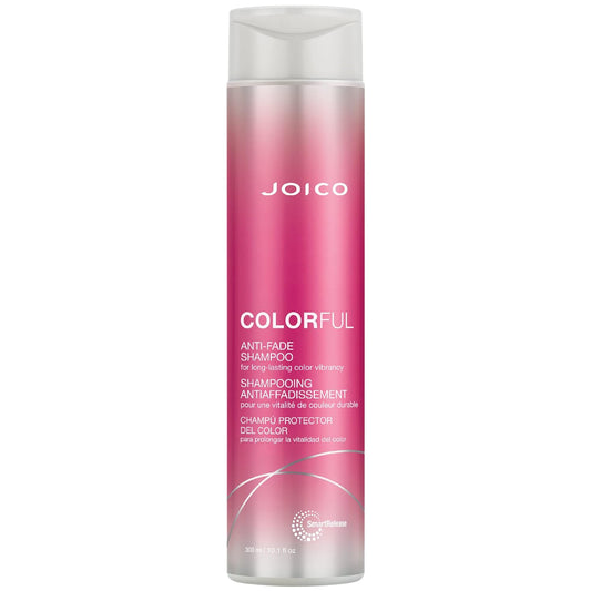 Joico Colorful Anti-Fade Shampoo - Sulfate-Free Shampoo for Color-Treated Hair, Preserves Color & Vibrancy, Boosts Shine & Reduces Breakage with Camellia Oil & Pomegranate Extract, 10.1 fl oz