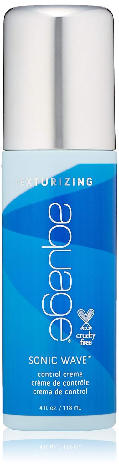 AQUAGE Sonic Wave Control Crème, Nourishing Frizz Control & Definition with Seaweed & Algae Blend, 4 fl oz