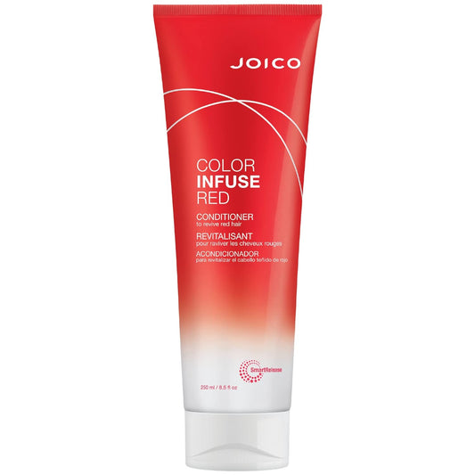 Joico Color Infuse Red Conditioner - Instantly Refreshes Red Tones, Boosts Color Vibrancy & Shine, UV Protection with Rosehip Oil & Green Tea Extract, 8.5 fl oz