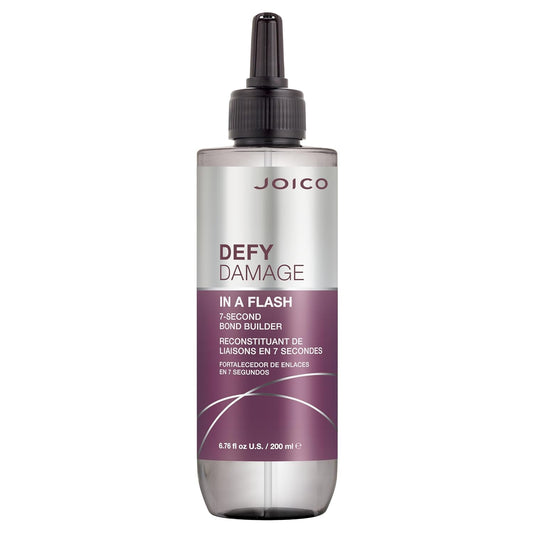 Joico Defy Damage In A Flash 7-Second Bond Building Hair Treatment Liquid Keratin Quick Bond Strengthening & Protection Color-Safe Liquid-to-Crème Formula 7.1 fl oz