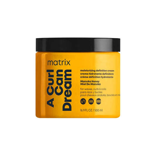 Matrix A Curl Can Dream Moisturizing Leave-In Cream – Moisturizes & Defines Curls, For Curly, Coily & Wavy Hair, Heat Protection, Frizz Control & Detangler, 16.9 fl oz