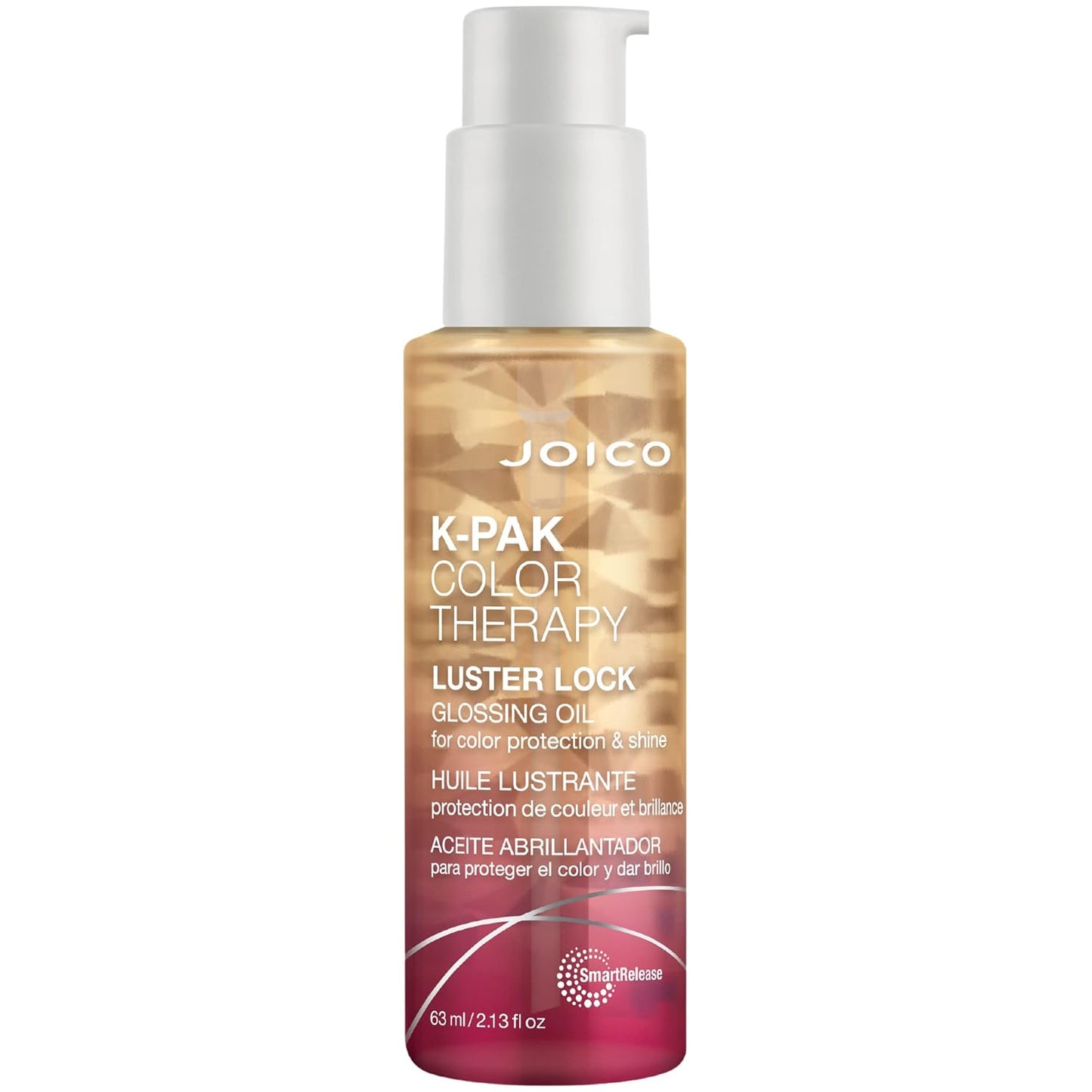 Joico K-PAK Color Therapy Luster Lock Glossing Oil For Color Treated Hair Color Protection and Shine Tames Frizz With Keratin and Argan Oil 2.13 fl oz