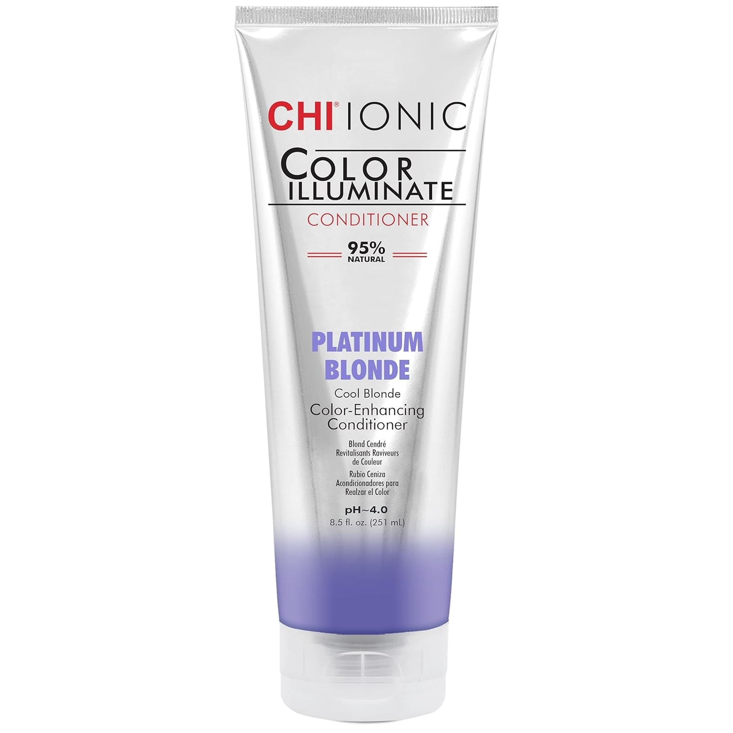 CHI Color Illuminate Conditioner, Maintains Fresh Color for Natural & Color-Treated Hair, Platinum Blonde, Sulfate, Paraben & Cruelty-Free, 8.5 fl oz