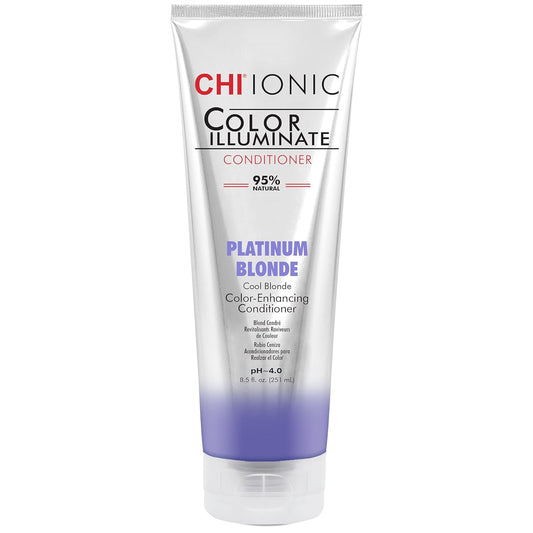 CHI カラーイルミネート コンディショナー、ナチュラルヘアとカラーリングヘアのフレッシュな色をキープ、プラチナブロンド、硫酸塩、パラベンフリー、動物実験なし、8.5 fl oz