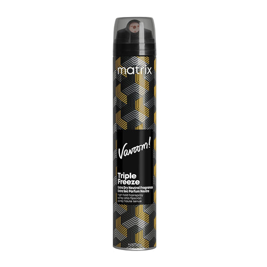 Matrix Vavoom Fast-Drying Triple Freeze Extra Dry Neutral Hairspray - Adds Volume and Lift, 24 Hour Hold, Humidity Resistant 9 fl oz