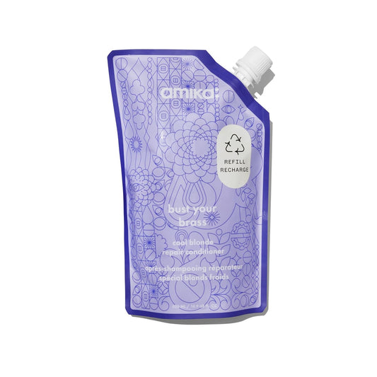 Amika Bust Your Brass Cool Blonde Strength Repair Conditioner – 16.9 oz