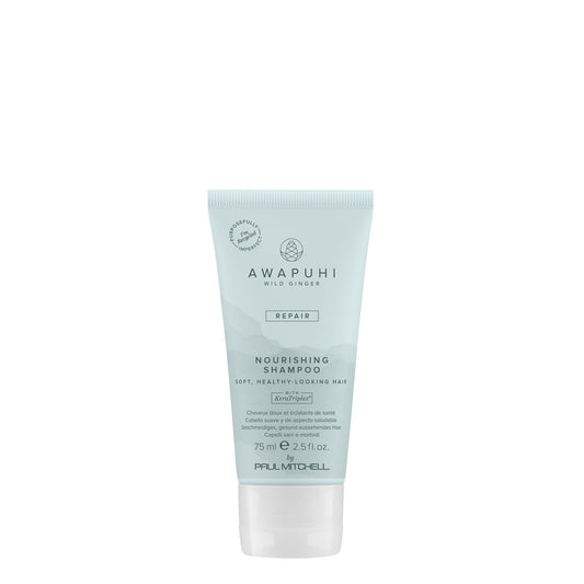 Awapuhi Wild Ginger Nourishing Shampoo Moisturizing and Smoothing Cleanser for Dry Damaged and Color Treated Hair 2.5 fl oz