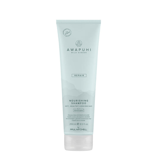 Awapuhi Wild Ginger Nourishing Shampoo Moisturizing and Smoothing Cleanser for Dry Damaged and Color Treated Hair 8.5 fl oz
