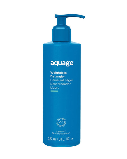 AQUAGE Weightless Detangler, Ultra-Light Hydrating Conditioner That Restores Moisture & Eliminates Tangles, 8 fl oz