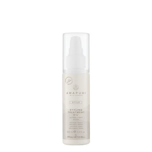 Awapuhi Wild Ginger Styling Treatment Oil Lightweight Smoothing and Shine Enhancing Oil 3.4 fl oz