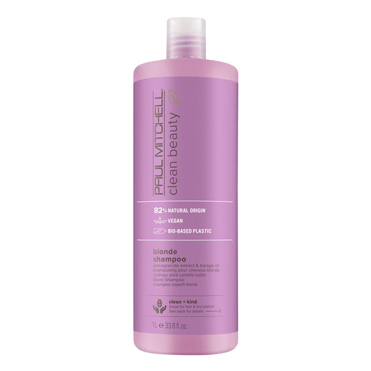 ポールミッチェル クリーンビューティー ブロンドシャンプー ブロンドとハイライトヘアを明るく整えます 33.8 fl oz