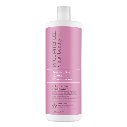 Paul Mitchell Clean Beauty Color Protect Conditioner Nourishes and Maintains Vibrancy for Color-Treated Hair 33.8 fl oz
