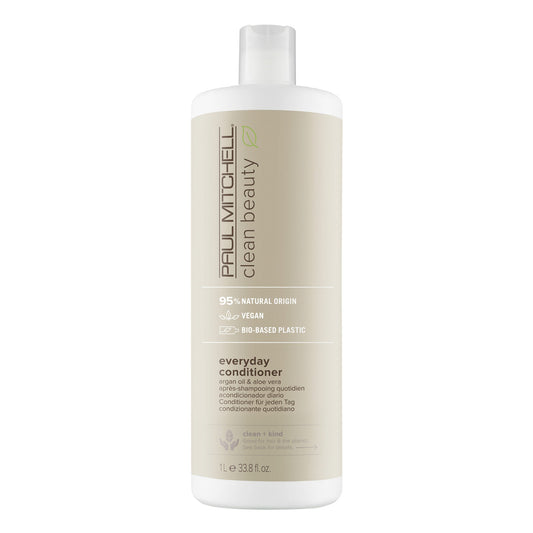 Paul Mitchell Clean Beauty Everyday Conditioner Lightweight Daily Moisture for All Hair Types 33.8 fl oz