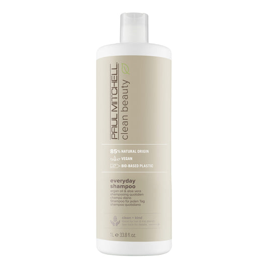 Paul Mitchell Clean Beauty Everyday Shampoo For Daily Use and All Hair Types 33.8 fl oz