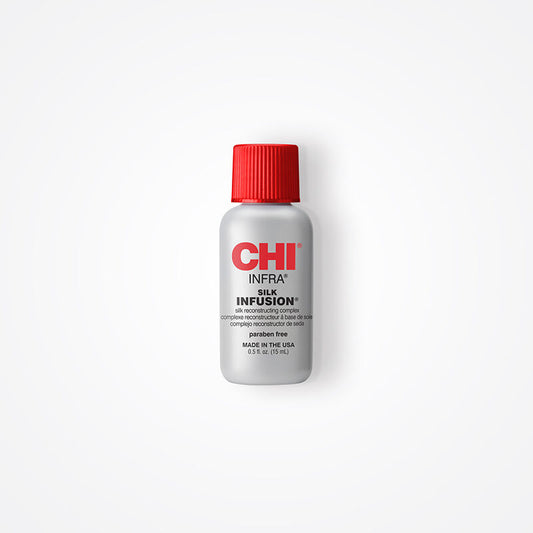 CHI インフラシルクインフュージョン、あらゆる髪質を強化・保護する洗い流さないリコンストラクティングトリートメント、アルコールフリー、6液量オンス