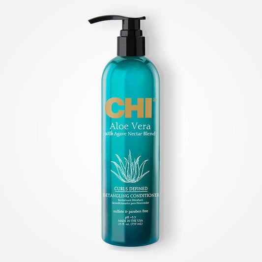 CHI Aloe Vera Detangling Conditioner, Deep Conditioning for Waves, Curls & Coils, Sulfate, Paraben & Cruelty-Free, 25 fl oz