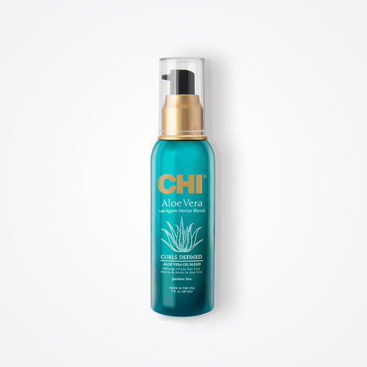 CHI Aloe Vera Oil, Strengthens, Adds Shine & Moisture to Weak Curly Hair, Sulfate, Paraben & Cruelty-Free, 0.5 fl oz