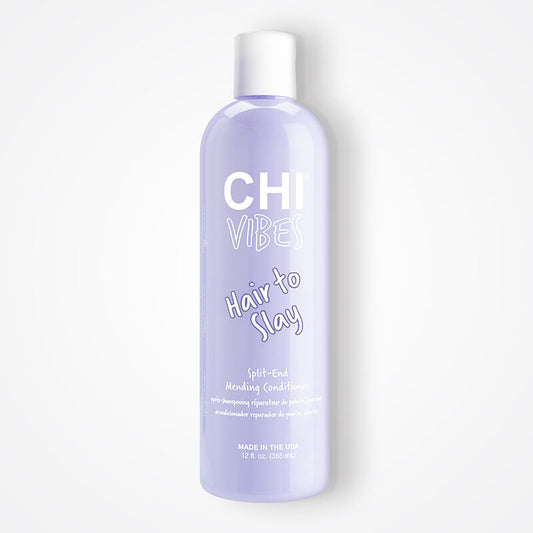 CHI Vibes "Hair To Slay" Split-End Mending Conditioner, Strengthens & Repairs Damaged Ends, 12 fl oz