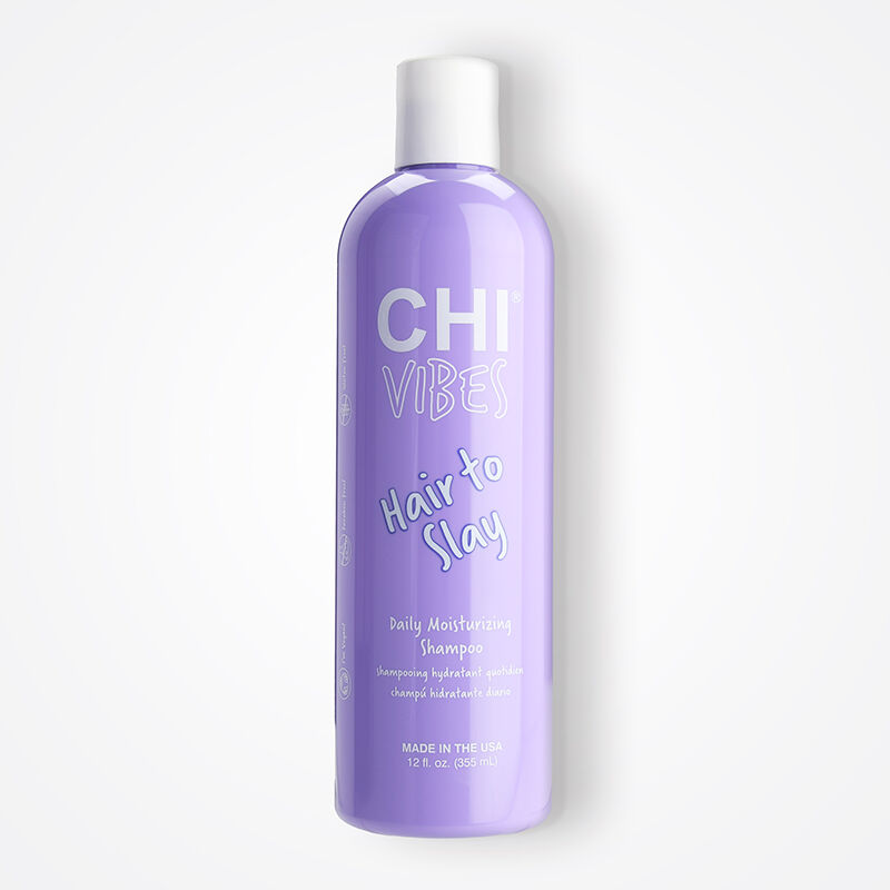 CHI Vibes "Hair To Slay" Daily Moisturizing Shampoo, Hydrating & Strengthening Formula, 12 fl oz
