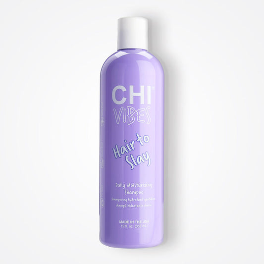 CHI Vibes "Hair To Slay" Daily Moisturizing Shampoo, Hydrating & Strengthening Formula, 12 fl oz