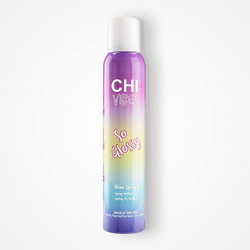 CHI Vibes "So Glossy" Shine Spray, Lightweight Finish for Smooth & Shiny Hair, 5.3 fl oz