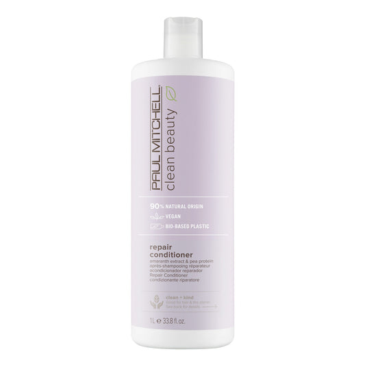 Paul Mitchell Clean Beauty Repair Conditioner Strengthens and Nourishes Damaged Hair 33.8 fl oz