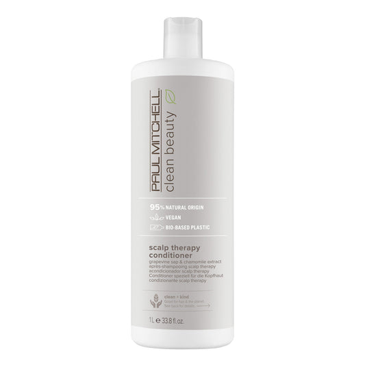 Paul Mitchell Clean Beauty Scalp Therapy Conditioner Soothes and Moisturizes Dry Itchy Scalp 33.8 fl oz