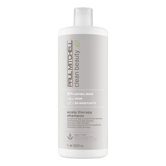Paul Mitchell Clean Beauty Scalp Therapy Shampoo Gentle Cleansing for Dry Flaky Scalp 33.8 fl oz